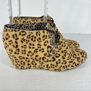 Kate & Mel wedge fur ankle boots